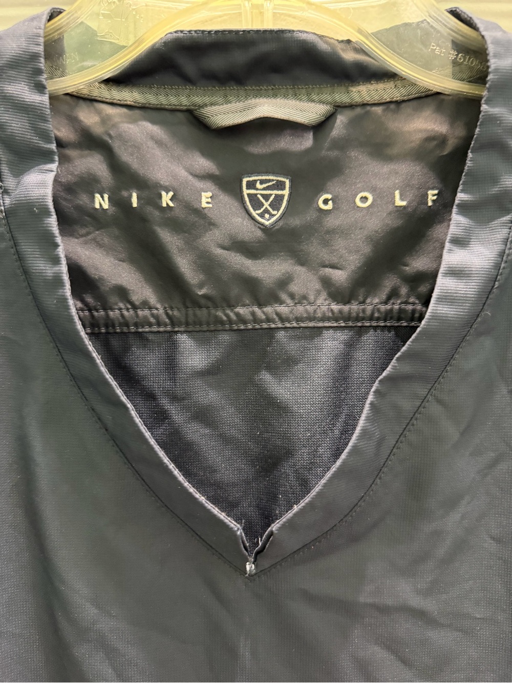 Nike Golf Black V-Neck Lightweight Pullover